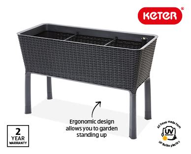 aldi metal planter box|Aldi special buys garden planters.